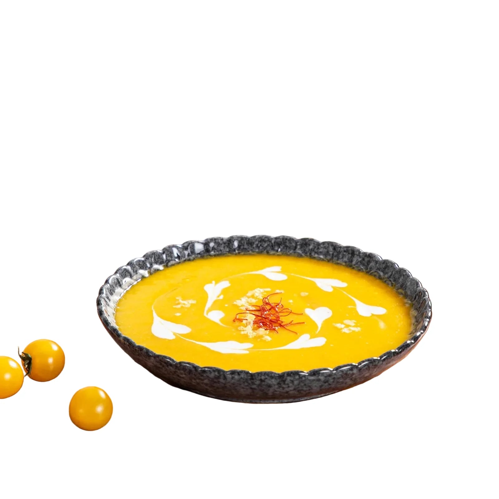 Service de vaisselle en grès gris texturé – Ensemble 12 ou 24 pièces avec assiettes dîner, dessert et soupe